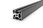Preview: Aluminum profile 40x40 slightly Groove 8 I-Type 2N90 Black